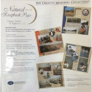 COPY - Creative Memories Natural Scrapbook Pages 12 by 12 1 package